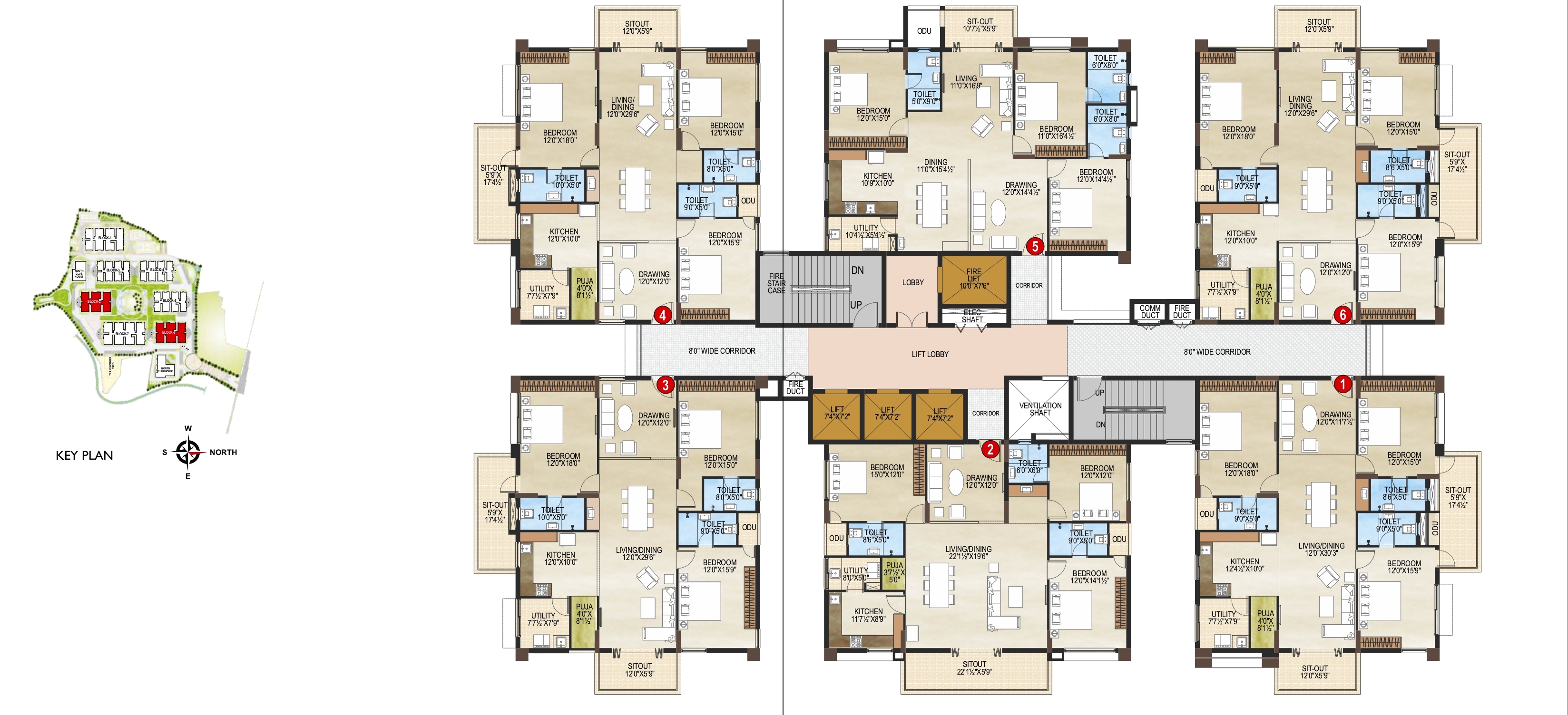 Vaisakhi Skypark Floor plan